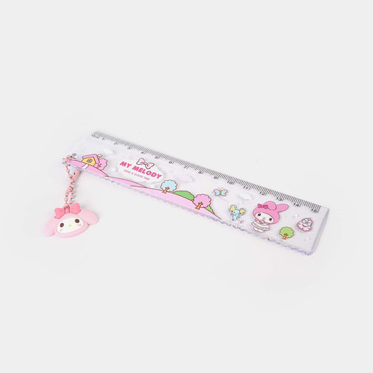 Bright Plastic Scale with Keychain | 15CM