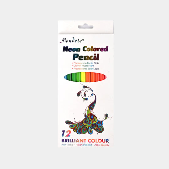 Color Pencil Mondete Neon  | 12Pcs