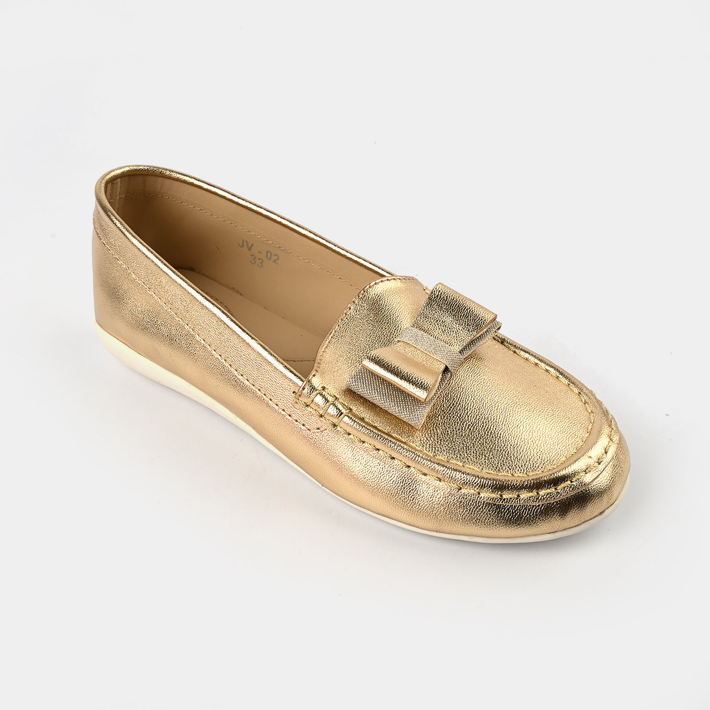 Girls Loafer JV-02-Golden