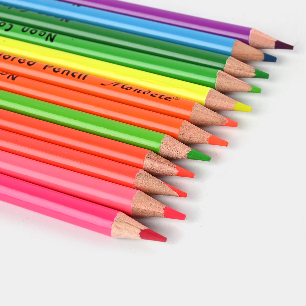 Color Pencil Mondete Neon  | 12Pcs