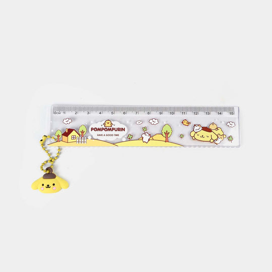 Bright Plastic Scale with Keychain | 15CM