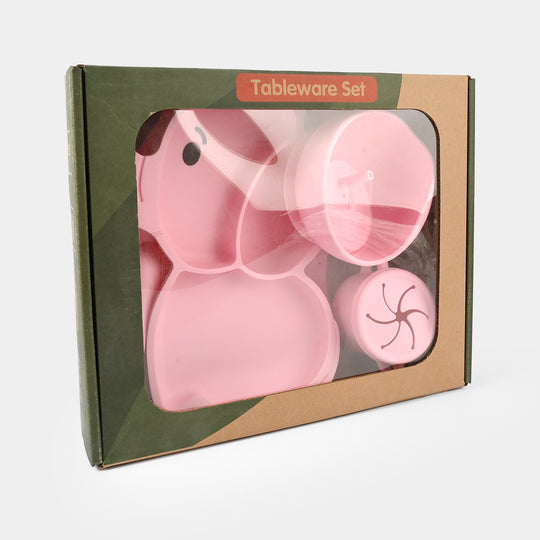 Adorable Food Grade Silicone Baby Tableware Set