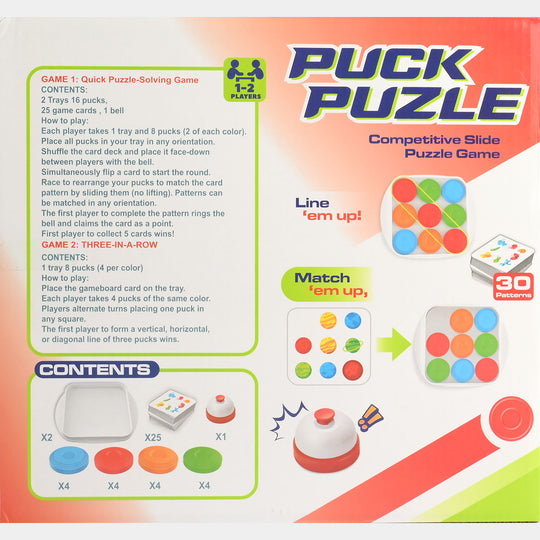 Puck Puzzle Competitive Slide Puzzle Game