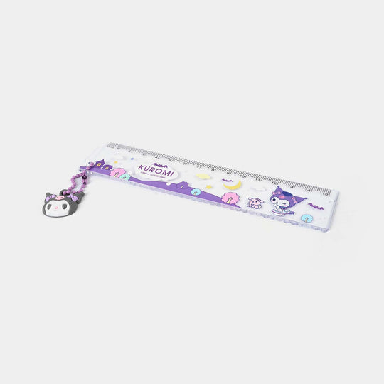 Bright Plastic Scale with Keychain | 15CM