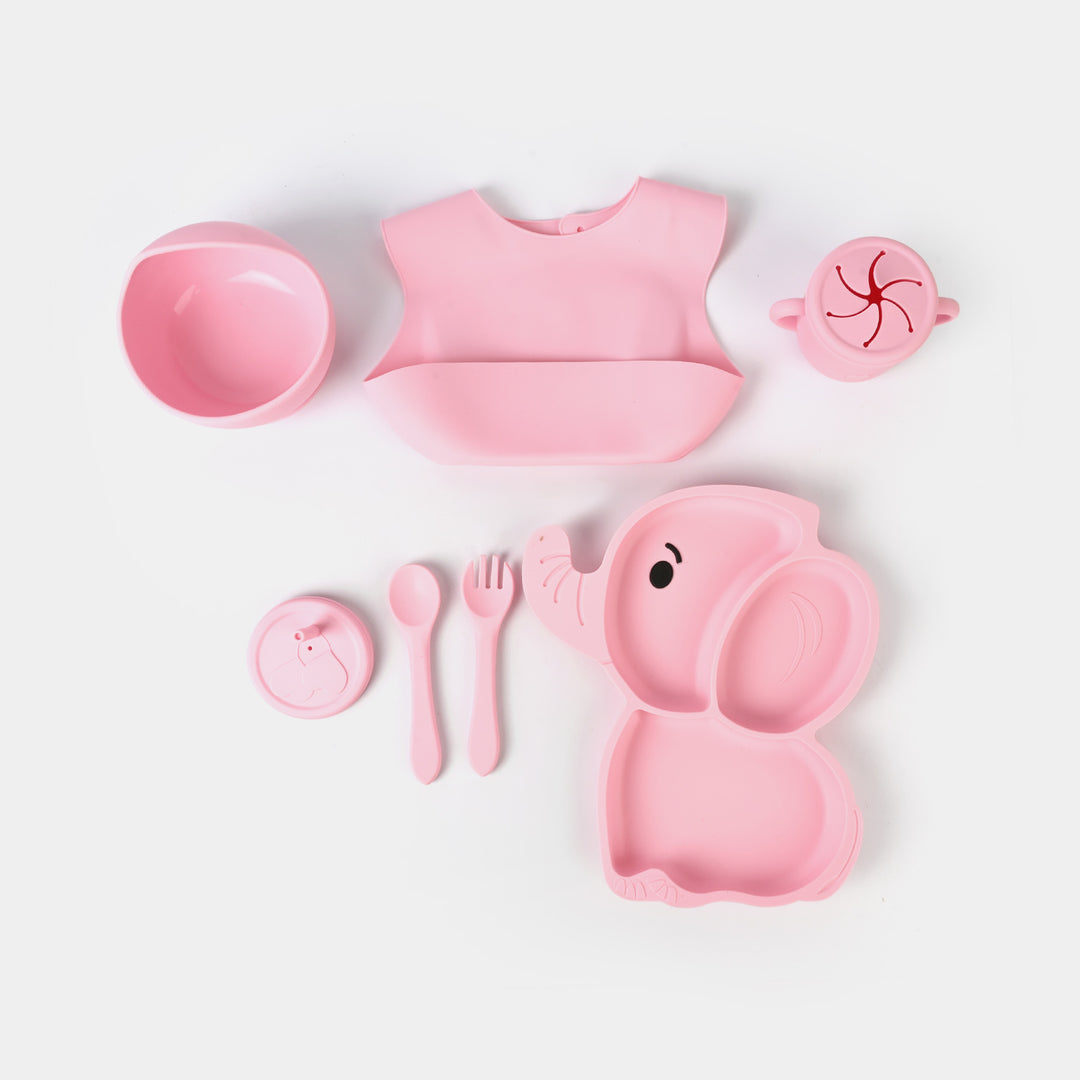 Adorable Food Grade Silicone Baby Tableware Set