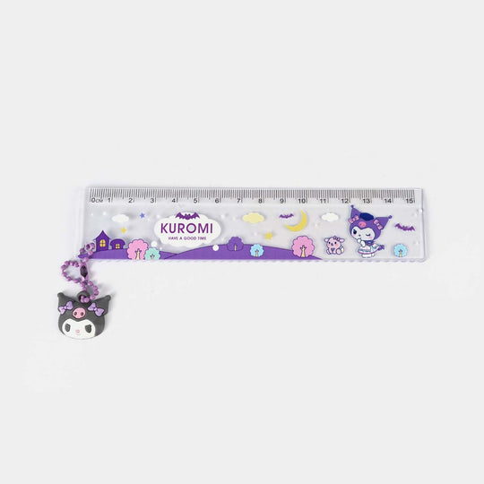 Bright Plastic Scale with Keychain | 15CM