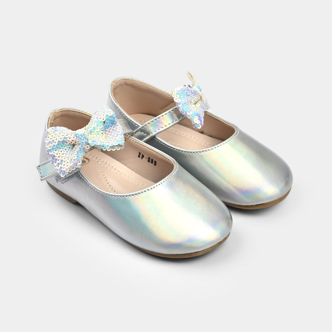 Girls Pumps ZP-089-SILVER