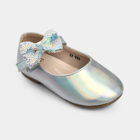 Girls Pumps ZP-089-SILVER