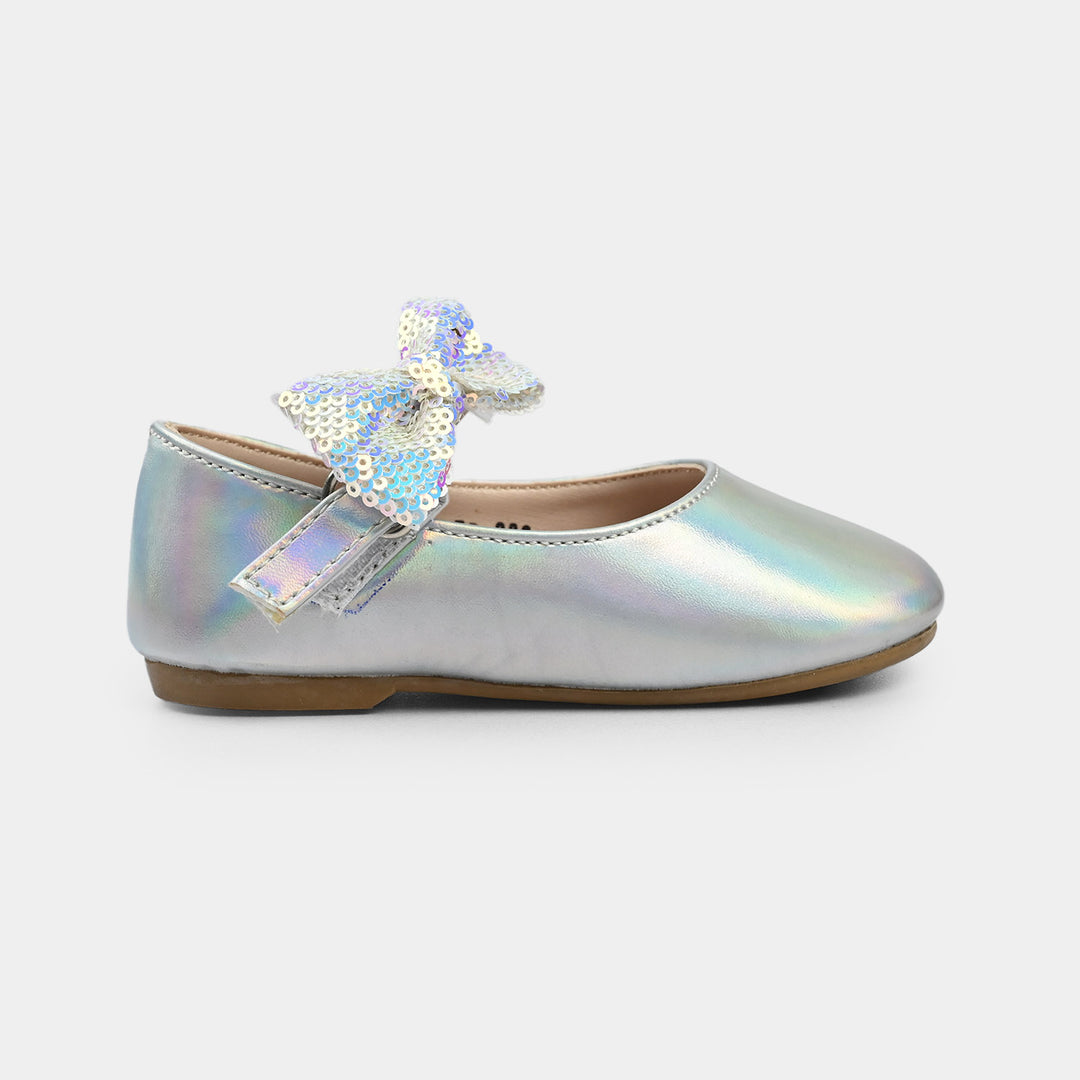 Girls Pumps ZP-089-SILVER