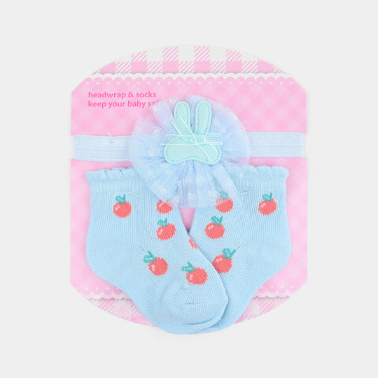 Baby Headband & Matching Socks Set