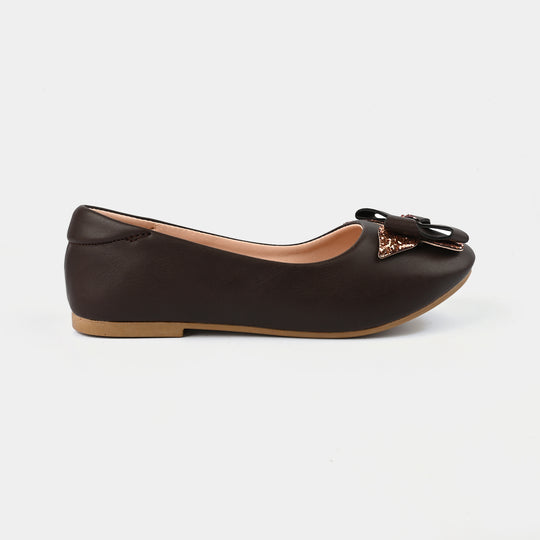 Girls Pumps 11-11-BROWN