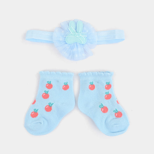 Baby Headband & Matching Socks Set