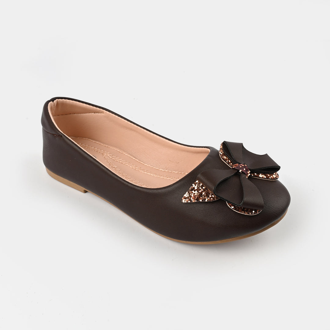 Girls Pumps 11-11-BROWN