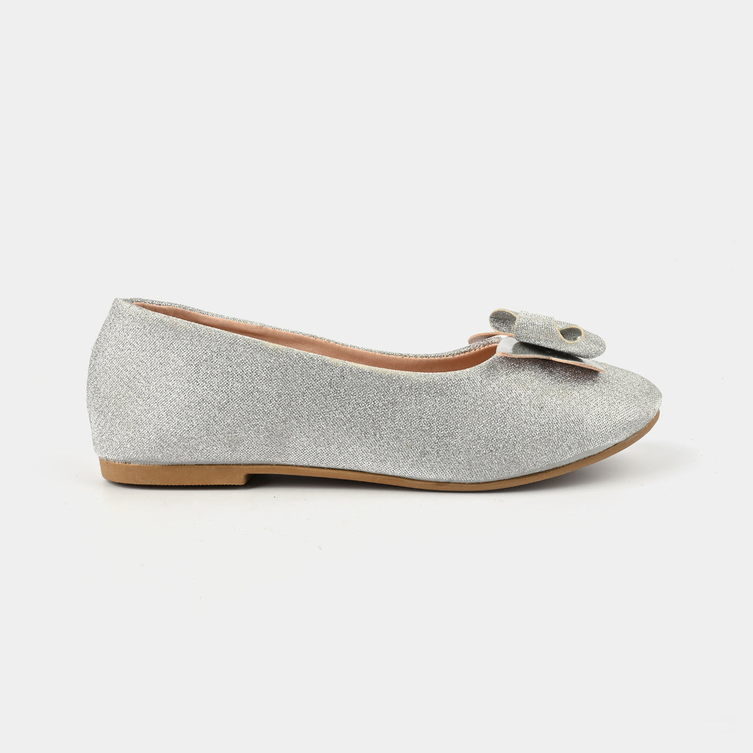 Girls Pumps 1310-SILVER