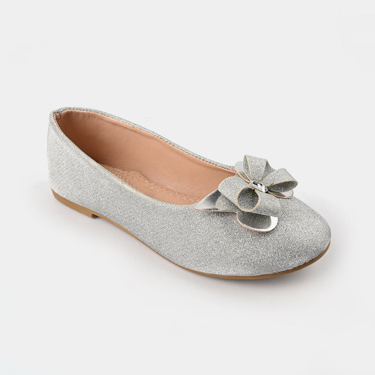 Girls Pumps 1310-SILVER