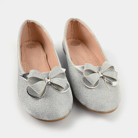 Girls Pumps 1310-SILVER