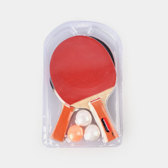 Table Tennis Racket Pair With 3 Balls For Kids