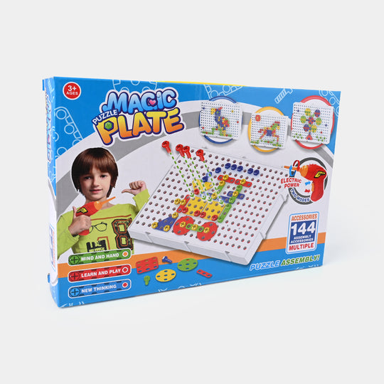 Magic Puzzle Plate Tool Play Set