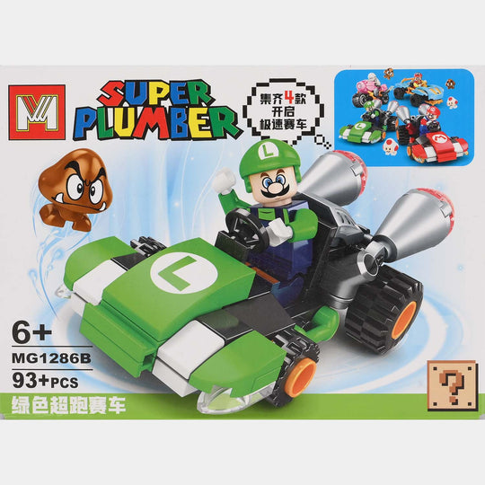 Super Character Building Block Racing Car Set