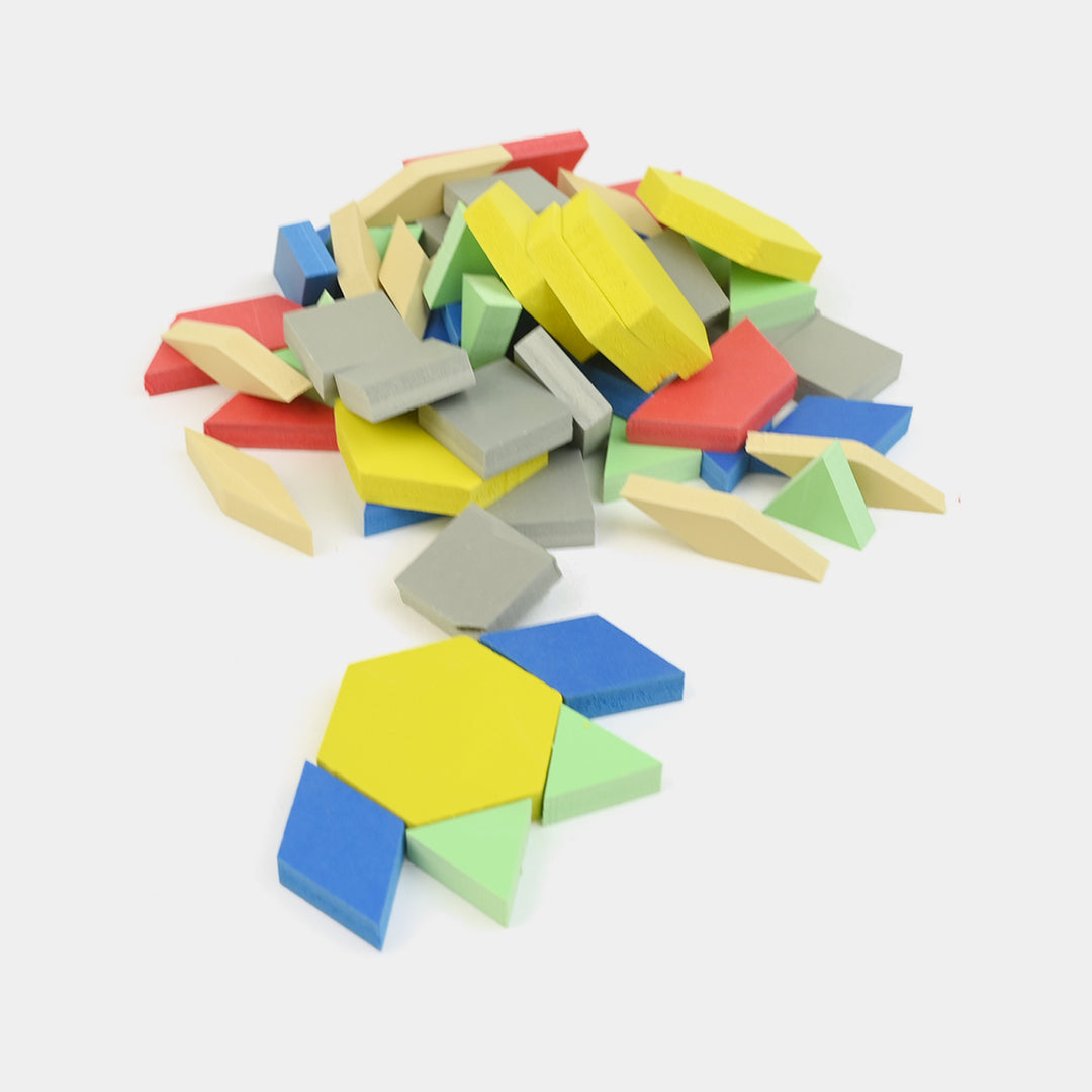 Wooden Puzzle Block Kids Educational Toy | 60PCs