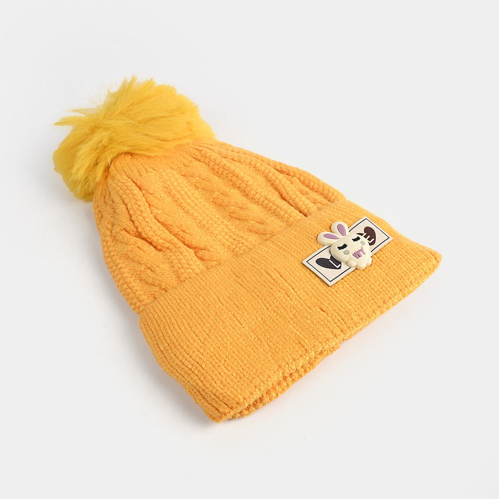 Winter Woolen Cap E-C-Yellow-175 Price in Pakistan Bachaa Party