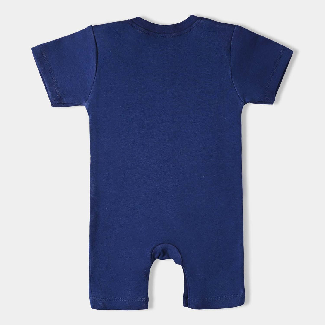 Pack Of 3 Infant Boys Cotton Interlock Rompers set