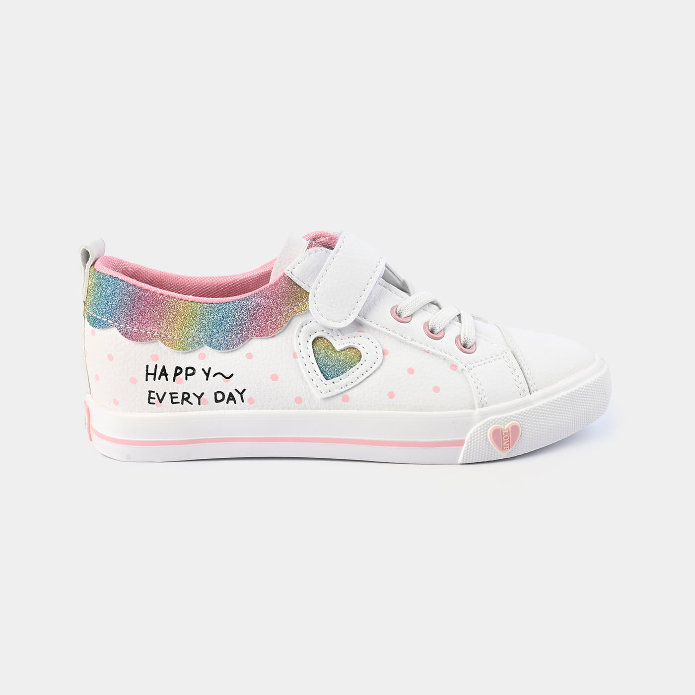 Girls Sneaker 5672-White/Pink