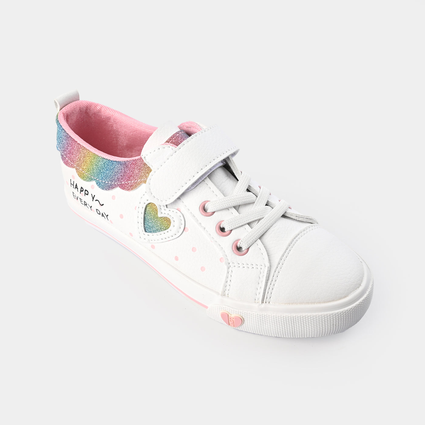 Girls Sneaker 5672-White/Pink