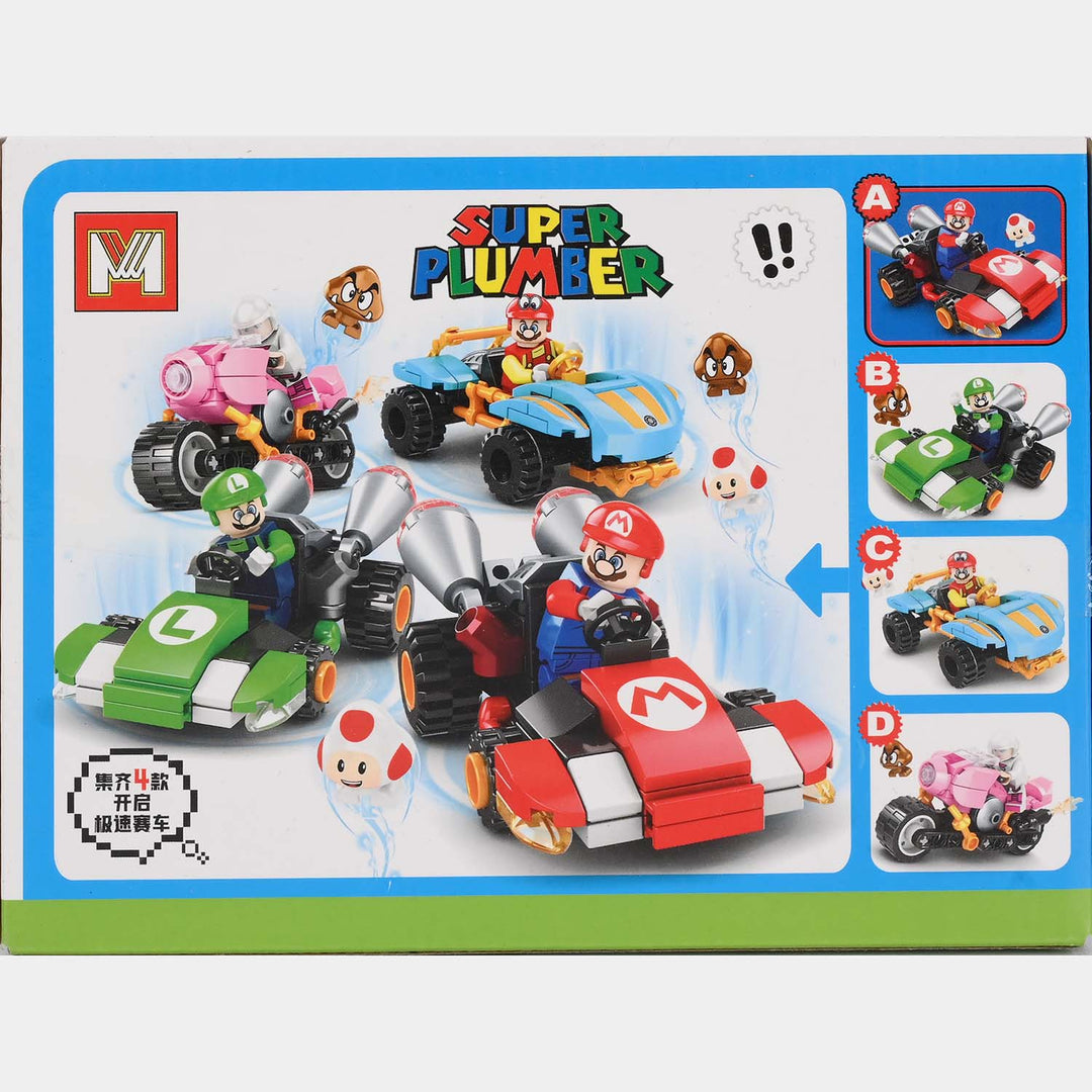 Super Character Building Block Racing Car Set
