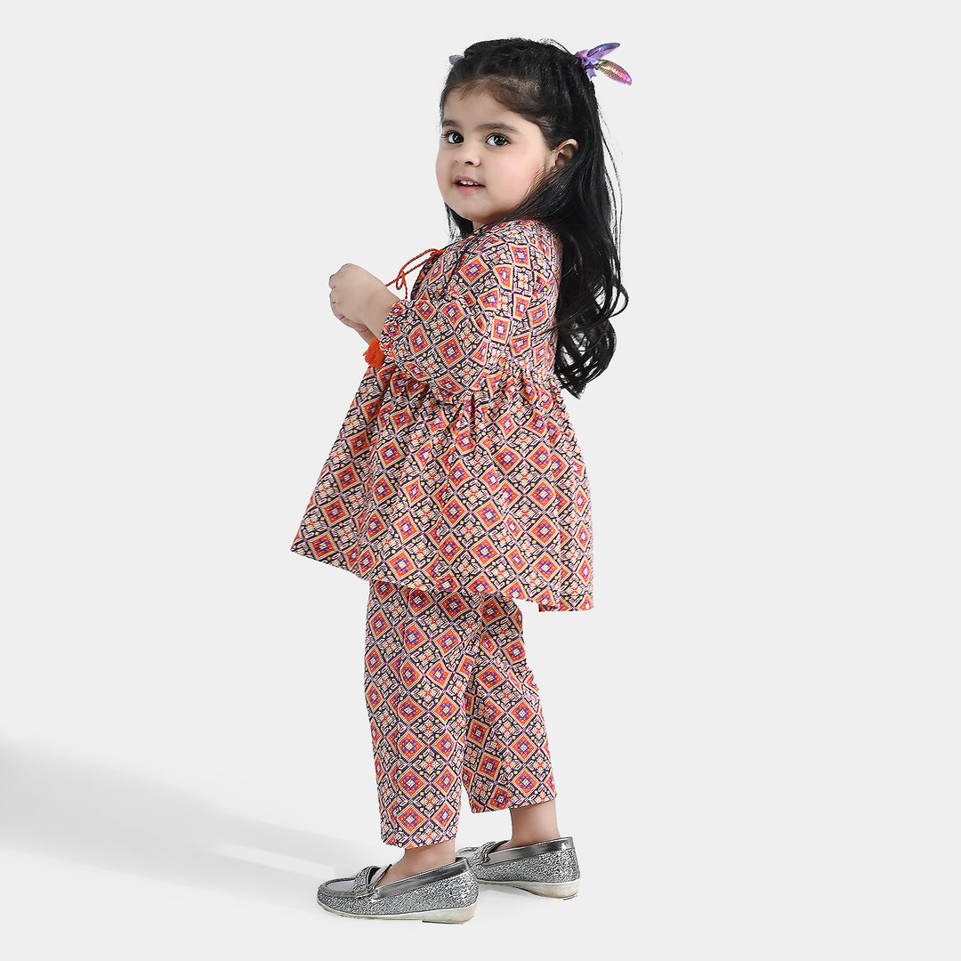 Infant Girls Cotton Printed 2Pcs CIRO - Multi
