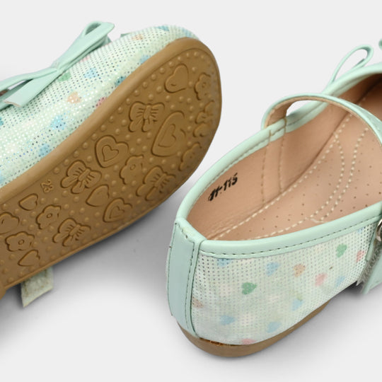 Girls Pumps 11-115-Sea.Green