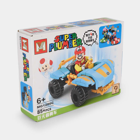 Super Character Building Block Racing Car Set