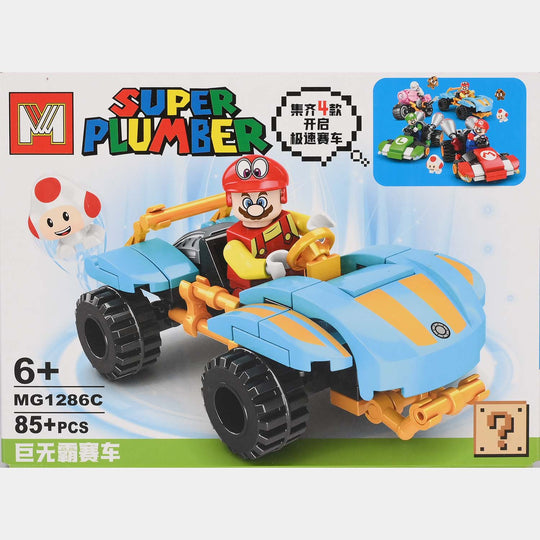 Super Character Building Block Racing Car Set