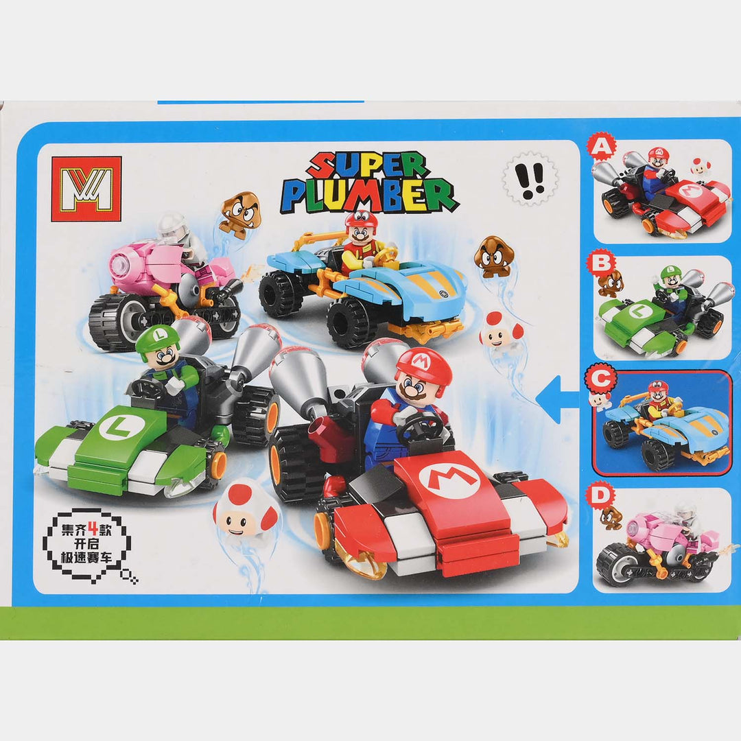 Super Character Building Block Racing Car Set