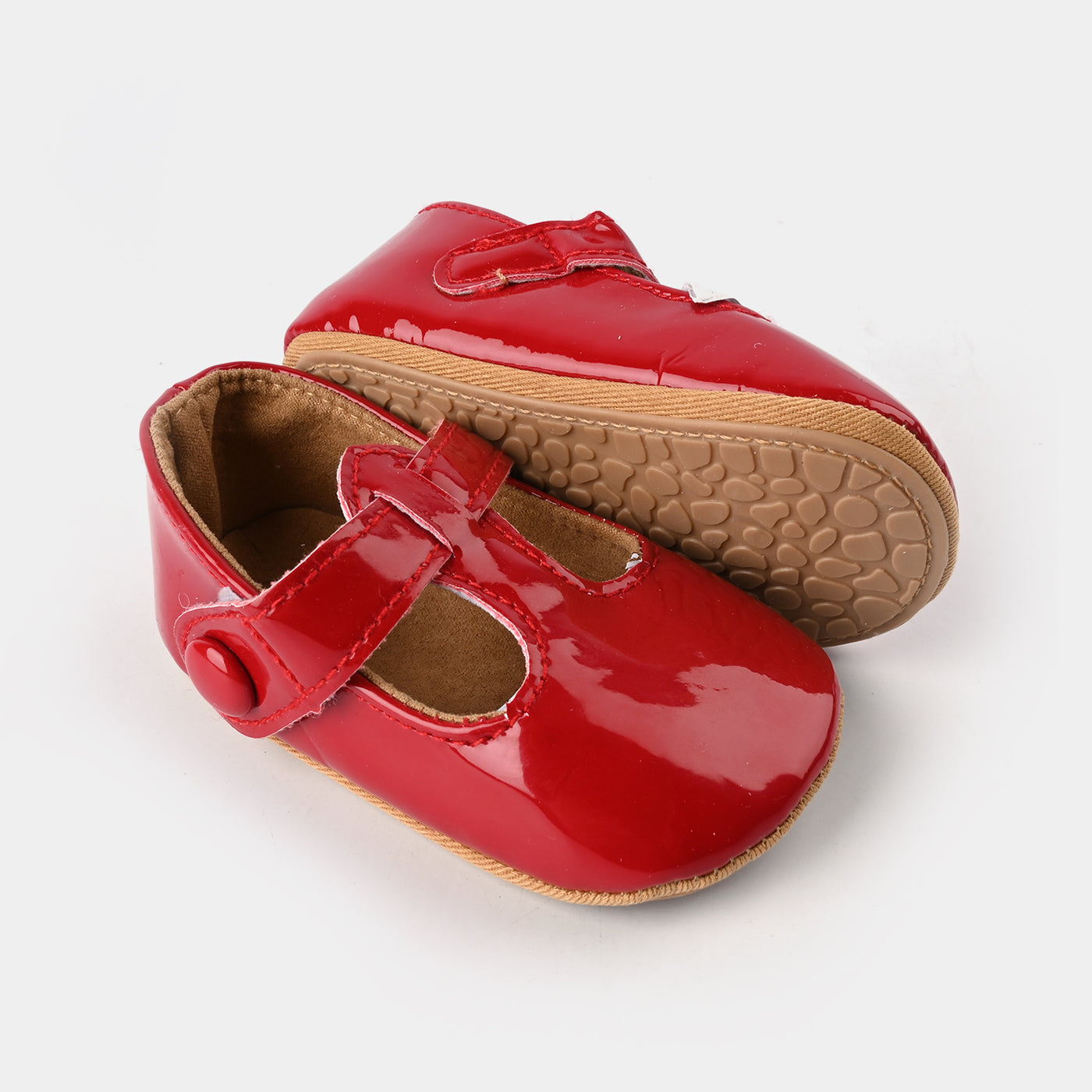 Baby Girl Shoes E142-Red