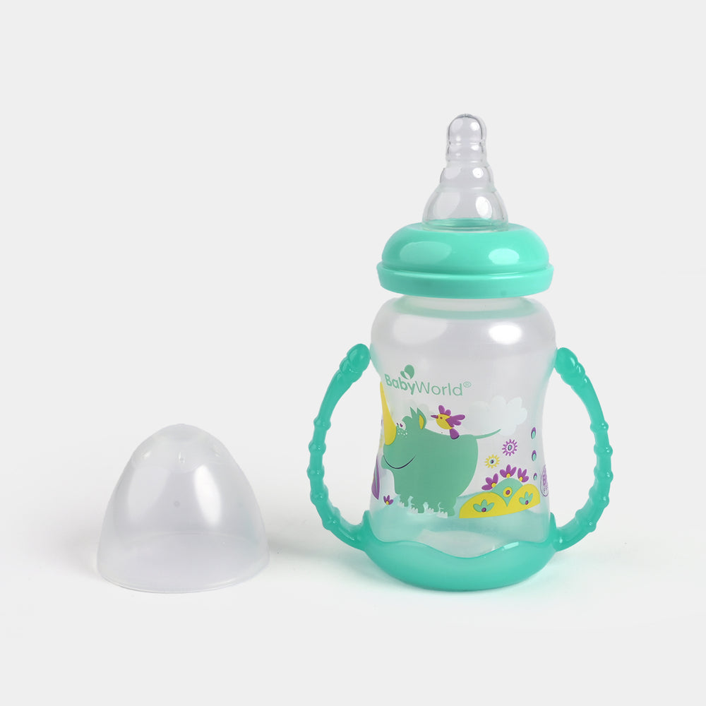 Feeding Bottle with Base Handle 5Oz 1208 L.Green