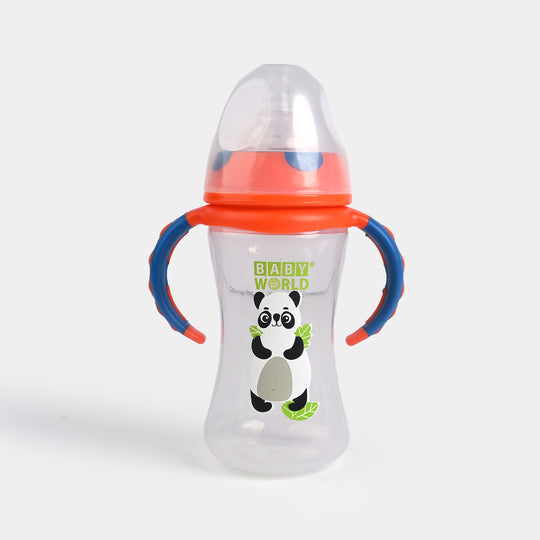 Wide Neck 8Oz Feeder Bottle with Handle 2049 Red