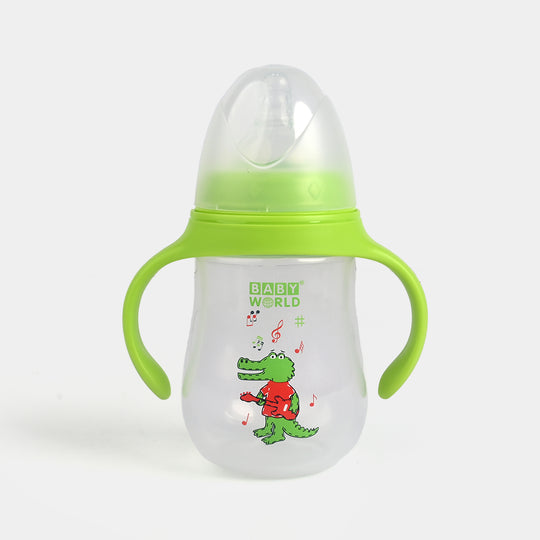 Wide Neck Bottle with Handle 240Ml | 2010 Green