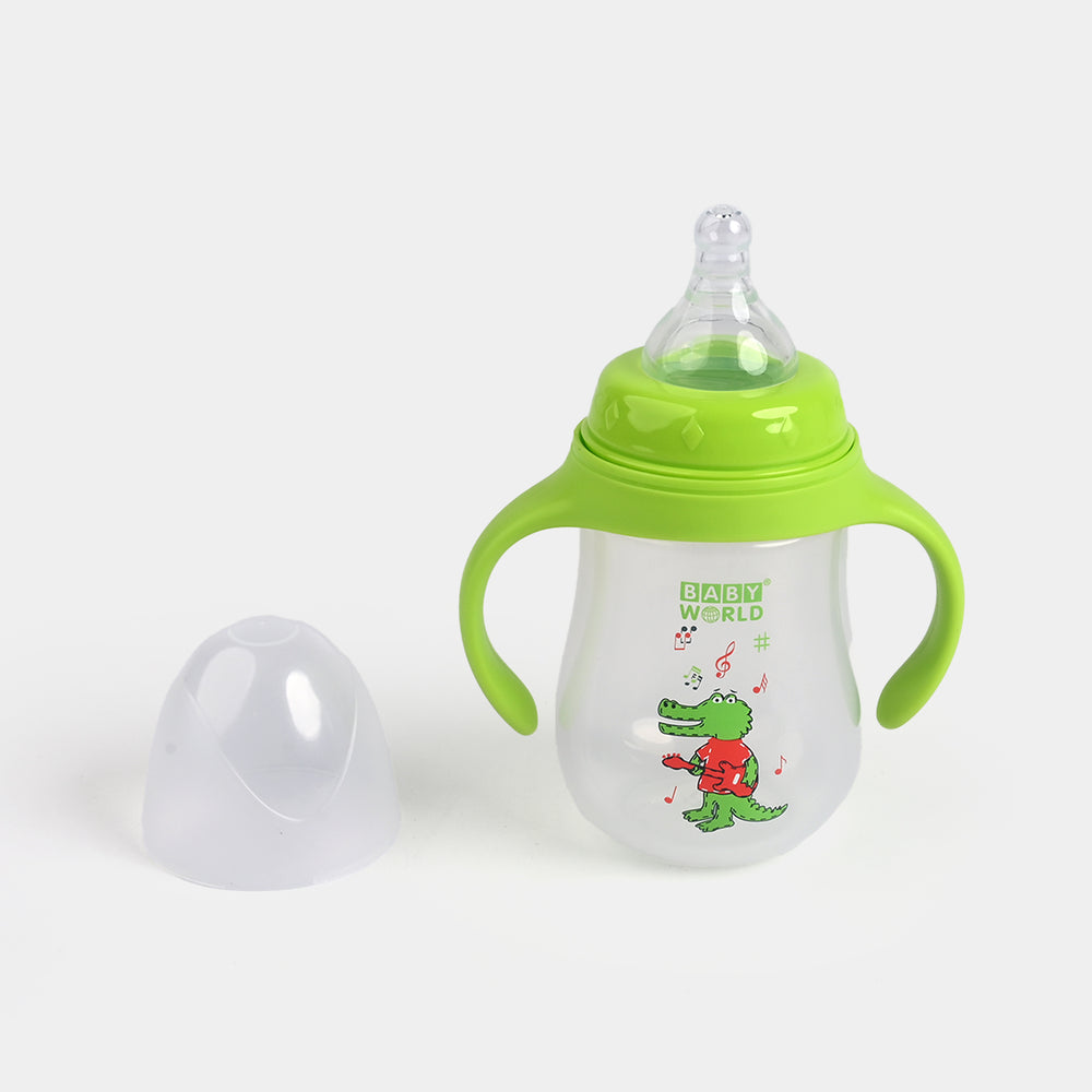 Wide Neck Bottle with Handle 240Ml | 2010 Green
