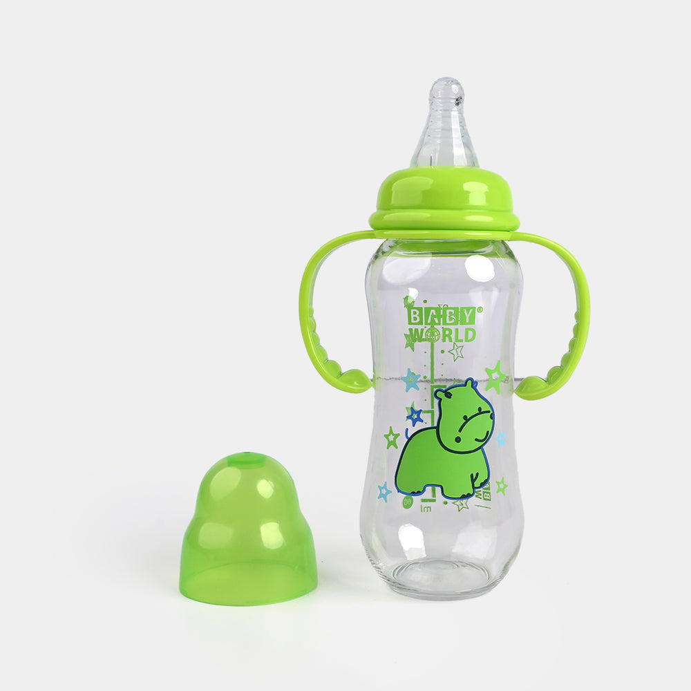 Premium Handle PC Feeder Bottle 8Oz 2025 Green