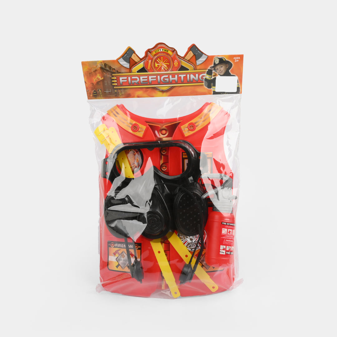 Firefighter Uniform and Safety Gear Set for Kids