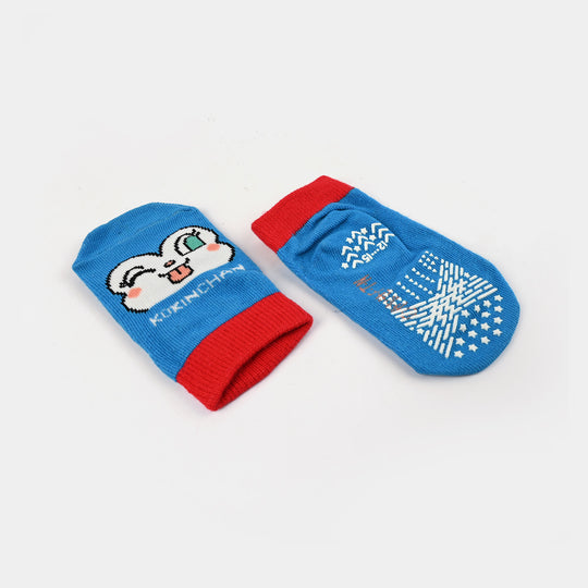 Boys Socks Anti Slip Blue | 12M+