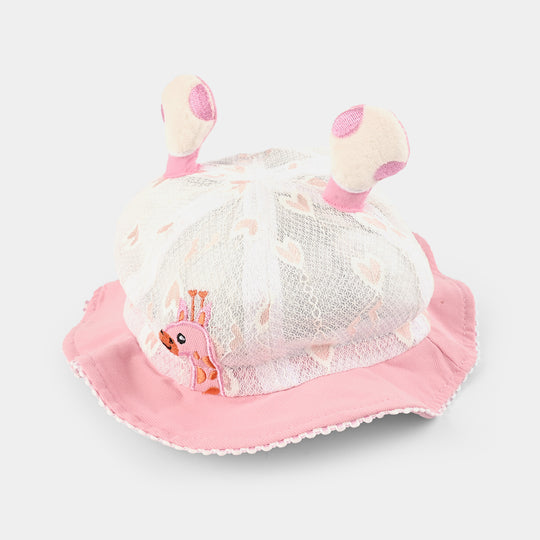 Baby Round Cap/Hat | 9M+ | Pink