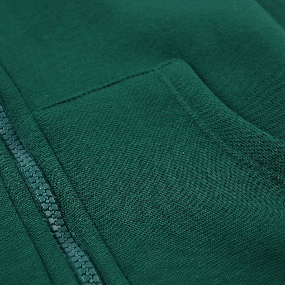 Boys Fleece Knitted Jacket Full Speed-Green