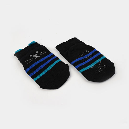 Boys Socks Anti Slip Black | 12M+