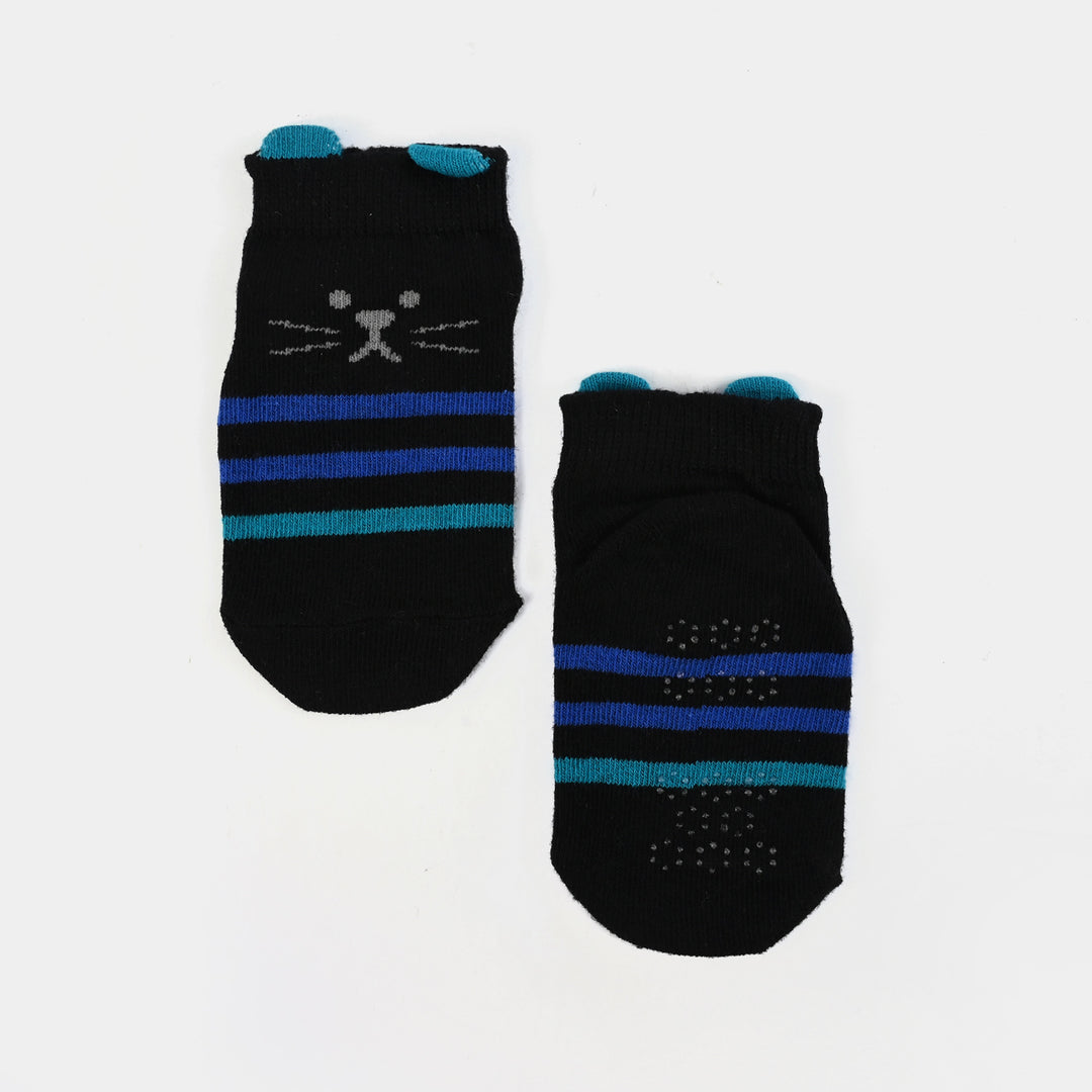 Boys Socks Anti Slip Black | 12M+