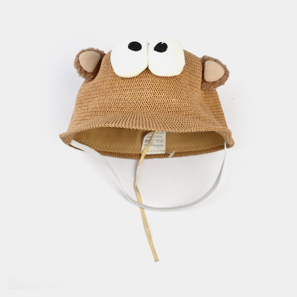 Cute Baby Sun Round Cap/Hat with Elastic | 12M+