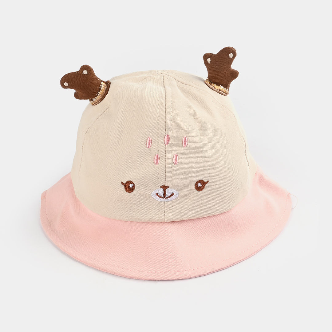 Baby Round Cap/Hat | 9M+ | Pink