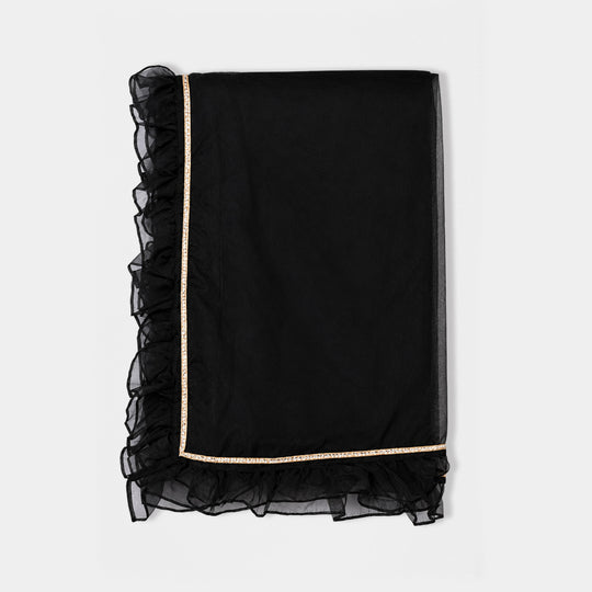 Girls Velvet 3Pcs Luxe Grace-BLACK