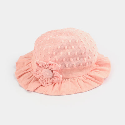 Baby Round Cap/Hat | 12M+ | Peach